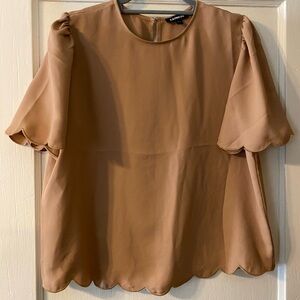 Express Women’s Size Large Scalloped Edge Blouse